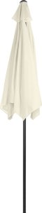 Bauerkraft Składany parasol ogrodowy balkonowy regulowany 210 cm beżowy 7