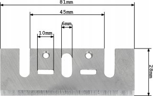 Noże do hebla szerokie -2szt. 3