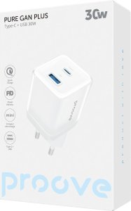 PROOVE Inteligentne Gniazdko Sieciowe Wtyczka 30W USB-A + USB-C QC3.0 PD3.0 PROOVE / WCPU30111202 / Biały 4