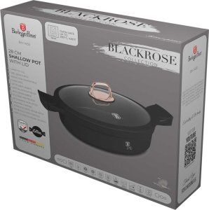 GARNEK TYTANOWY 28cm BERLINGER HAUS BH-1455 BLACK ROSE 3