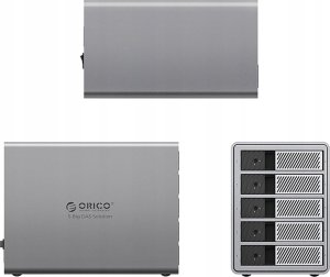 Kieszeń Orico Orico  Macierz dyskowa Thunderbolt 3 na 5 dysków 2,5"/3.5" SATA HDD/SSD - szara 3
