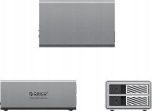 Macierz dyskowa na 2 dyski RAID 2,5"/3.5" SATA HDD/SSD - szara 3