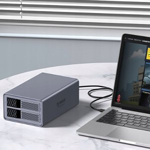 Macierz dyskowa na 2 dyski RAID 2,5"/3.5" SATA HDD/SSD - szara 4