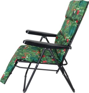 FOTEL OGRODOWY Z PODNÓŻKIEM 57x83x106CM FLOWER 3