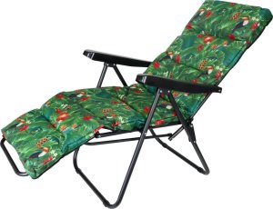 FOTEL OGRODOWY Z PODNÓŻKIEM 57x83x106CM FLOWER 4