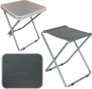 STOLIK KRZESEŁKO TURYSTYCZNE 2W1 40X40X47CM ENERO CAMP 6