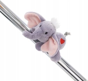 NICI 61482 Maskotka pluszowa magnetyczna Słoń Love ciemnoszary 12cm MagNICI GREEN 1