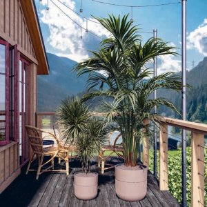 Doniczka okrągła LUCA 30 z wkładem Donica + wkład dystansowy 5