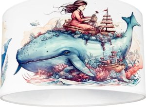 Lampa sufitowa dziecięca plafon OCEAN DZIEWCZYNKA biała 1 x E27 0927 1