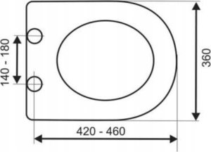 S-CER109 / MASMA / CITY OVAL  / DESKA DUROPLAST SLIM WO ŁW / 6
