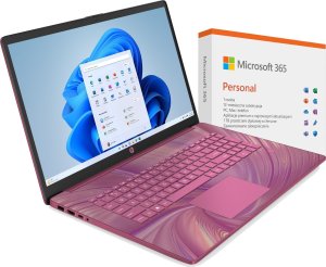 Laptop HP 17-cn0114ds / OFFICE 365 1y / A9FB2UA / Intel N4120 / 16GB / SSD 1TB / Intel UHD / HD+ / Win 11 / Różowy 1