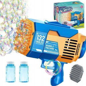 Pistolet Do Baniek Mydlanych Podświetlany Automat Na Bańki + 2 Szt Nakładek 1