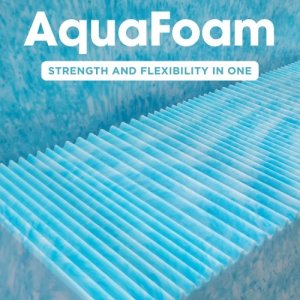 Materac piankowy Aqua + Lateks 80x180 16cm | LATEX | Dwustronny H2/H3 | Pikowany pokrowiec | 2