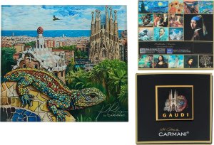 Podkładka szklana - inspirowana malarstwem A. Gaudi (CARMANI) 1