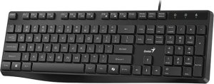 Genius KB-117S COPILOT, klawiatura CZ/SK, klasyczna, przewodowa (USB), czarna 2