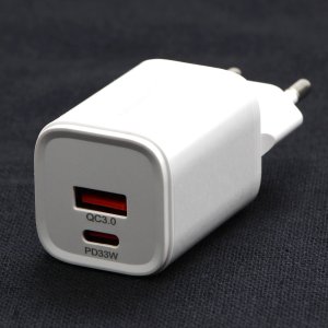 Powerton Zasilacz / sieciowy adapter 33W, 2-portowy, USB-C, USB-A 4