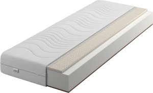 Materac piankowy Comfort Lateks + Kokos 90x200 20cm | LATEX | Mata Kokosowa | Dwustronny H2/H4 | Pikowany pokrowiec | 1