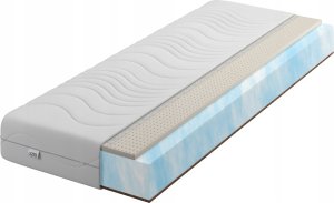 Materac piankowy AQUA Lateks + Kokos 120x200 20cm | LATEX | Mata Kokosowa | Dwustronny H2/H4 | Pikowany pokrowiec | 1
