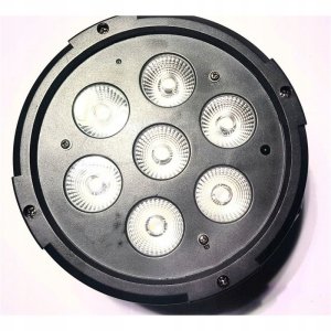 LIGHT4ME BLACK PAR 7x10W RGBWA LED mocny lekki 3