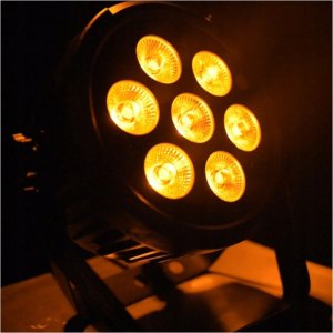 LIGHT4ME BLACK PAR 7x10W RGBWA LED mocny lekki 9