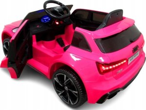 Auto na akumulator dla dzieci Audi RS6 Różowe 8