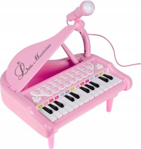 Multimedialne Pianino Fortepian Dla Dzieci 24 Klawisze Mikrofon Karaoke 4