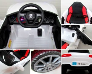 Auto na akumulator dlla dzieci Cabrio G1 Białe 3
