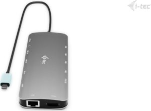 I-TEC USB-C Metal NanoDock 2xHDMI 1xUSB-C Video 1xGLAN 1xAudio/Mic 1xSD/microSD 1xUSB 3.2 3xUSB-C 3.2 Gen2 2xUSB 2.0 PD140W+charger 5