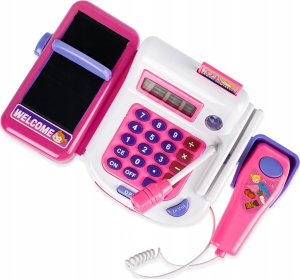MalPlay Kasa Sklepowa Fiskalna Wyświetlacz Lcd Duży Zestaw 4