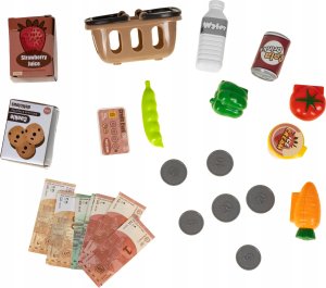 Duża Kasa Fiskalna Sklepowa Dla Dzieci Kalkulator Banknoty Mikrofon Czytnik 5