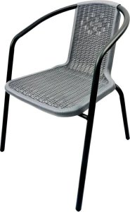 Zestaw ogrodowy obiadowy na taras Stół BERGOMO 140x80 dla 6 osób szary 5