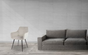 Krzesło tapicerowane kubełkowe romby do jadalni salonu Maria szare 8