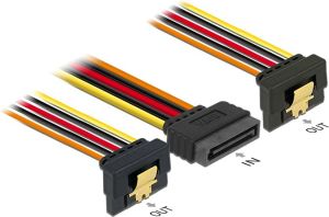 Delock SATA 15-pin - SATA 15-pin x2, 0.15m, Wielokolorowy (60145) 1