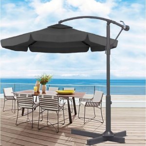 Parasol ogrodowy z wysięgnikiem Grafitowy 3,5 m. OGP04 9