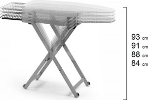Deska do prasowania do domu STIROLIGHT 135x87x45 cm brązowa - Arredamenti 4