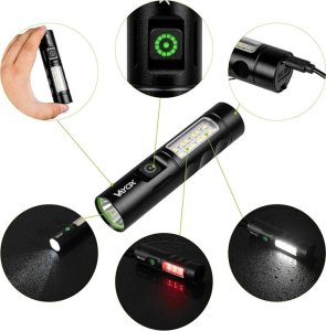 LATARKA KLASYCZNA AKUMULATOROWA USB-C VA0184 VAYOX 250 LUMENÓW 2