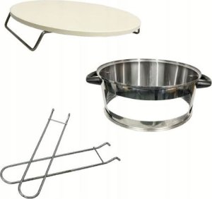 Grill ogrodowy węglowy na kółkach BBQ1001 przenośny czarny 11