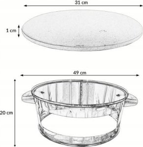 Grill ogrodowy węglowy na kółkach BBQ1001 przenośny czarny 12