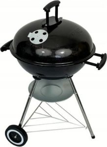Grill ogrodowy węglowy na kółkach BBQ1001 przenośny czarny 2