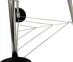 Grill ogrodowy węglowy na kółkach BBQ1001 przenośny czarny 7