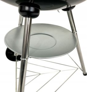 Grill ogrodowy węglowy na kółkach BBQ1001 przenośny czarny 9