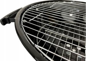 Grill ogrodowy węglowy na kółkach BBQ1001 przenośny czarny 10