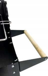 Grill ogrodowy węglowy z półkami na kółkach 5