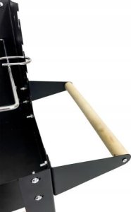 Grill ogrodowy węglowy z półkami na kółkach 9