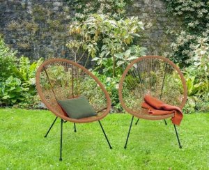 Fotel krzesło ogrodowe wygodne ACAPULCO balkon taras rattan natural 4