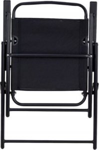 Krzesło ogrodowe składane wygodne LIMA taras balkon czarne 4