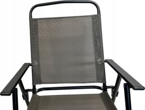 Krzesło ogrodowe składane wygodne LIMA taras balkon c. szare 6