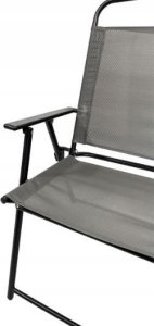 Krzesło ogrodowe składane wygodne LIMA taras balkon c. szare 7