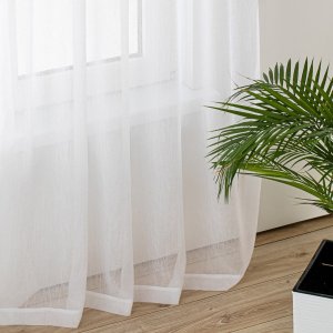 Homede Firana na taśmie woal gnieciony KRESZ 280x290 biała 1
