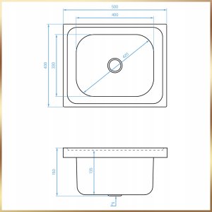 Szafka Kuchenna Sonoma 50 Slim Zlew Bateria Beż Elastycz Syfon do Zmywarki 10